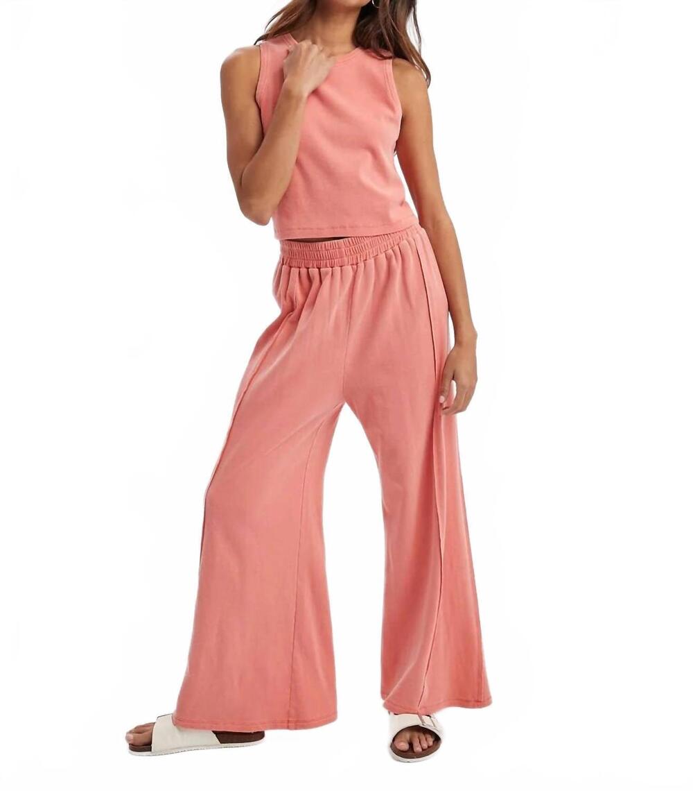 NEW WISHLIST sunny daze tank top and wide leg pants set in papaya - Picture 4 of 4